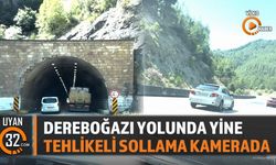 Dereboğazı Yolunda Yine Tehlikeli Sollama Kamerada
