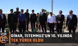 Dinar'da 15 Temmuz Şehitleri Dualarla Anıldı
