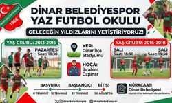 Dinar Belediyespor Yaz Futbol Okulu İçin Bugün Son Gün