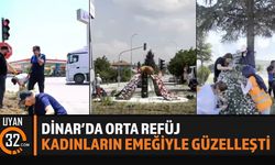Dinar'da Orta Refüj Kadın Personellerin Emeğiyle Yenilendi