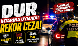 Dur İhtarına Uymayan Alkollü Sürücüye Rekor Ceza