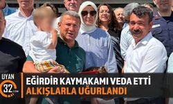Eğirdir Kaymakamı Ömer Çimşit'e Duygusal Veda