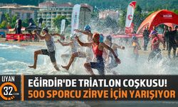 Eğirdir Triatlon Yarışları Başladı: 500 Sporcu Mücadele Ediyor