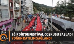 Eğirdir'de Coşkulu Festival Başladı