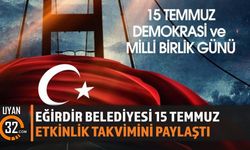 Eğirdir'de 15 Temmuz Programı Açıklandı