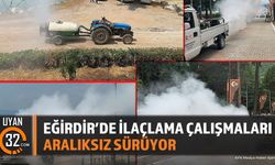 Eğirdir'de İlaçlama Çalışmaları Yaz Boyunca Aralıksız Sürecek