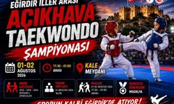 Eğirdir'de İller Arası Açıkhava Taekwondo Şampiyonası