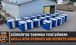 Eğirdir'de Tarımda Yeni Dönem! Akıllı Atık Otomatları Hizmete Girdi