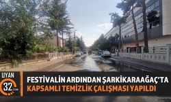 Festivalin Ardından Şarkikaraağaç'ta Kapsamlı Temizlik Çalışması Yapıldı