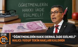 Halıcı'dan Taban Maaş Çıkışı 'Öğretmenlerin Hakkı Derhal İade Edilmeli'