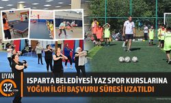 Isparta Belediyesi Yaz Spor Kurslarına Yoğun İlgi! Başvuru Süresi Uzatıldı