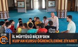Isparta İl Müftüsü Biçer'den Yaz Kur'an Kurslarına Ziyaret