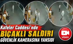 Isparta'da Kafe Önünde Oturan Gence Bıçaklı Saldırı Kamerada