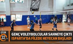 Isparta Midi Voleybol Müsabakaları Başladı: Gençler Filede Mücadele