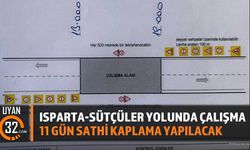 Isparta-Sütçüler Yolunda Sathi Kaplama Çalışması Başlıyor