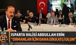 Isparta Valisi Erin'den Yeşil Vatan Vurgusu