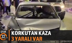 Isparta Zafer Mahallesi'nde Korkutan Trafik Kazası: 3 Yaralı