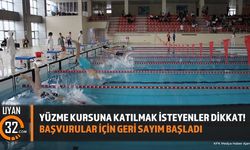 Isparta'da 2. Dönem Yüzme Kursu Kayıtları Başlıyor
