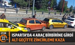 Isparta'da 4 Araç Birbirine Girdi: Alt Geçitte Zincirleme Kaza