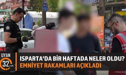 Isparta'da Bir Haftada Neler Oldu? Emniyet Rakamları Açıkladı
