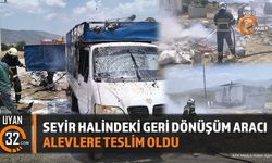Isparta'da Geri Dönüşüm Aracında Yangın: Hasar Meydana Geldi