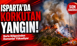 Isparta'da Korkutan Yangın! Barla Bölgesinden Dumanlar Yükseliyor