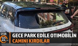 Isparta'da Park Halindeki Otomobilin Camı Kırıldı
