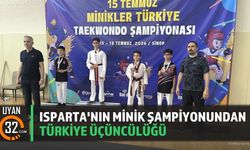 Isparta'nın Minik Şampiyonundan Türkiye Üçüncülüğü