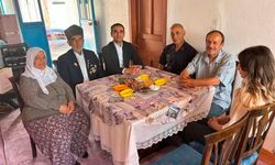 Kaymakam Açıkgöz'den Kıbrıs gazisi ve gazi eşine ziyaret