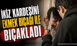 Komşuda İkiz Kardeşini Ekmek Bıçağıyla Bıçakladı