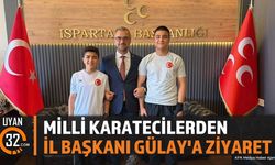Milli Karatecilerden MHP Isparta İl Başkanı Osman Gülay'a Ziyaret