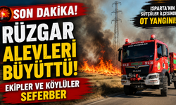 Sütçüler Karadiken Köyünde Ot Yangını: Ekipler Seferber Oldu