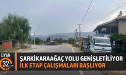 Şarkikaraağaç Yenişarbademli Yolu Genişletiliyor