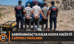 Şarkikaraağaç'ta Kaçak Kazı Operasyonu
