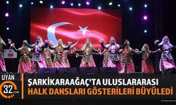 Şarkikaraağaç'ta Uluslararası Halk Dansları Gösterileri Büyüledi