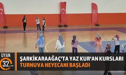 Şarkikaraağaç'ta Yaz Kur'an Kursları Spor Turnuvası Başladı