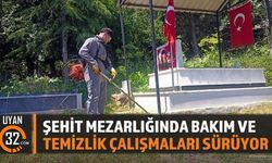 Şehit Mezarlığında Bakım ve Temizlik Çalışmaları Sürüyor