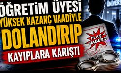 Öğretim üyesi yüksek kazanç vaadiyle dolandırıp kayıplara karıştı