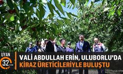 Vali Abdullah Erin, Uluborlu'da Kiraz Üreticileriyle Buluştu