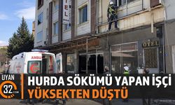Yalvaç'ta Eski Otelde Hurda Söken İşçi Yüksekten Düştü