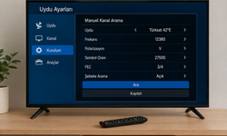 Awox TV kanal arama nasıl yapılır? Türksat frekans ayarı ve TKGS güncelleme