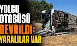 Afyonkarahisar'da Yolcu Otobüsü Devrildi: 22 Yaralı