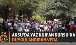Aksu'da Yaz Kur'an Kursu Kapanış Programı Düzenlendi