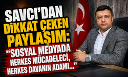 Ali Savcı'dan Dikkat Çeken Paylaşım!