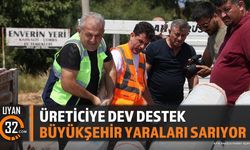 Antalya'da Yangından Zarar Gören Çiftçilere Sera Naylonu Desteği