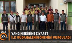Bölge Müdürü Ali Özdemir'den Yangın Ekibine Ziyaret