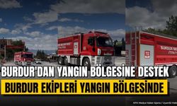 Burdur Belediyesi'nden Yangın Bölgesine Destek Ekibi