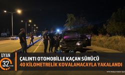 Çalıntı Otomobille Kaçan Sürücü 40 Kilometrelik Kovalamacayla Yakalandı
