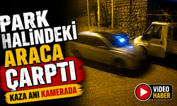 Isparta'da Otomobil Park Halindeki Kamyonete Çarptı