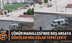 Çünür Mahallesi'nde Boş Arsaya Dökülen Molozlar Tepki Çekti